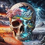 Skull Diamond Art Kits for Adults, Skull Diamond