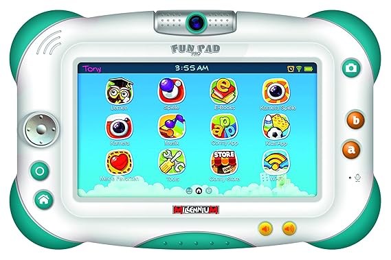 Millennium FunPad Pro 2.0 17,78 cm (7 Zoll) Tablet (1GHz Quad-Core Prozessor, WiFi, 1.3 MP Kamera, MicroSD Slot, TFT Touch-Sc