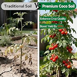 ZeeDix 10 Pcs Compressed Coco Coir Brick for