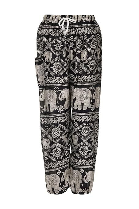 ThaiUK Harem- / Aladdin- / Hippie-Hose mit Kordelzug in der Taille