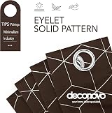 Deconovo Blackout Curtains Eyelet Diamond Foil 2 Panels Chocolate 46x90 in view 4