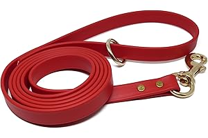 Jim Hodges Dog Training Gummy Dog Leash, Biothane, Dog Training Leash, Waterproof, Weatherproof, 6 Foot Length for Small, Medium & Large Dogs or Puppies, Various Sizes & Colors