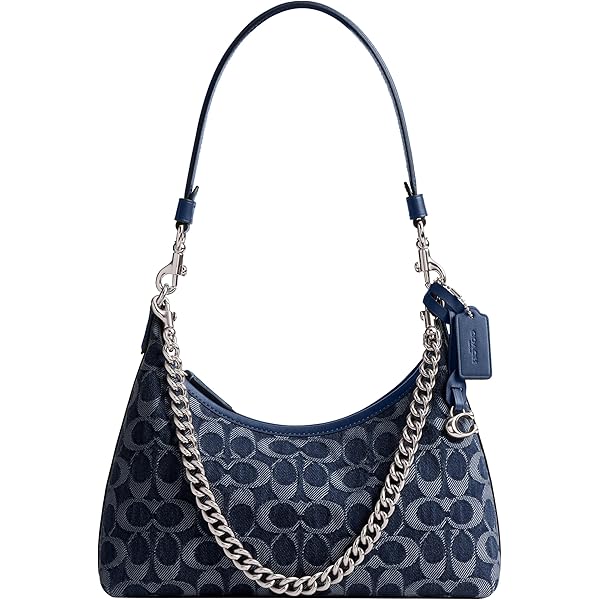 バッグ Coach Mega Signature Denim hand Bag Coach Swinger Shoulder Bag in Signature Denim, LH/Deep Blue
