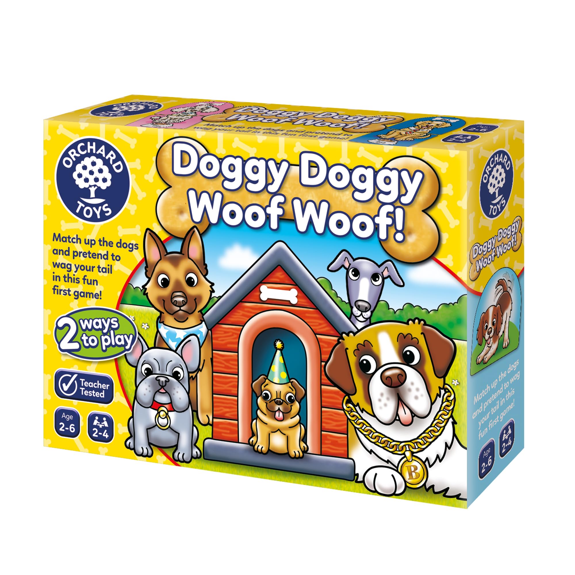 ORCHARD TOYS Doggy Doggy Woof Woof!, Educational and Fun Matching and Memory Game, Ideal For Kids Age 2-6