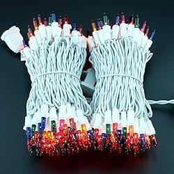 YULETIME 200 Multicolor Christmas Lights, Pack of 2