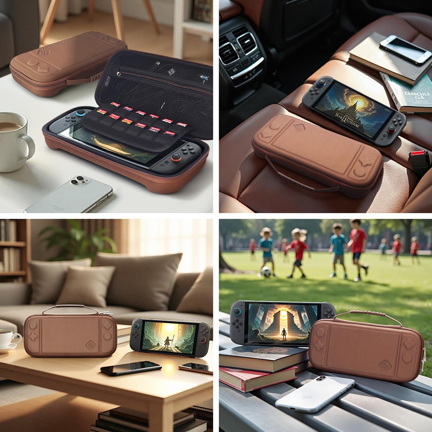 sisma Switch2 Aufbewahrung Tasche Kompatibel mit Nintendo Switch 2 Konsole Robuste Aufbewahrungstasche Etui Hardcase Schutz Hülle für Unterwegs 3