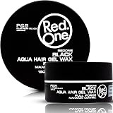 RedOne Hair Wax Black 2x150ml Extra Strong Hold Lime Scent Shiny Finish view 3