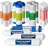 iSpring F28K75 NSF Certified 3-Year Replacement Set for 6-Stage Reverse Osmosis RO Systems with Alkaline Mineral Filter, 28 Pieces, White