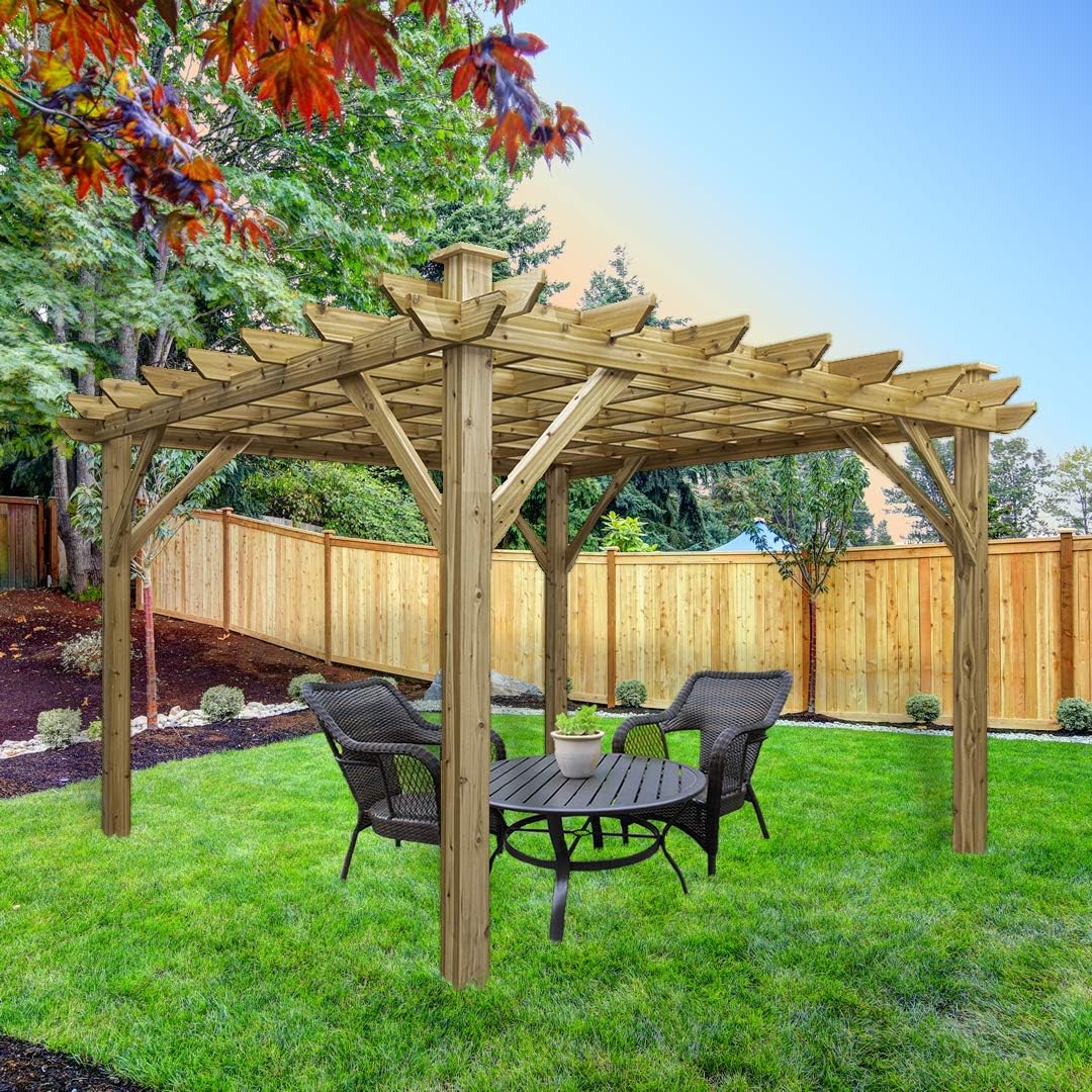 Cedarshed The Shuswap 12 X 12 Cedar Pergola Kit
