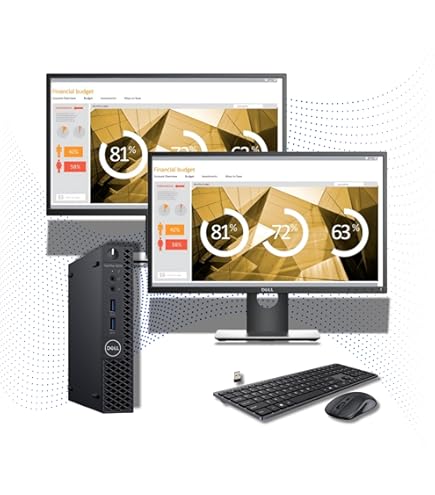 Dell OptiPlex 3070 Micro Desktop Computer, Intel Core i5 9th Gen