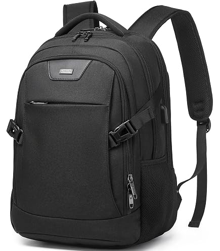 DUSLANG 17 Inch Laptop Backpack for Travel Water Resistant College Backpack for Women Laptop Bag with USB Charging Port and Clear Toiletry Bag Work Backpack,Beige A : Electronics