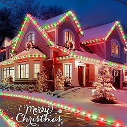 Brightown C9 Christmas String Lights, Red and Green