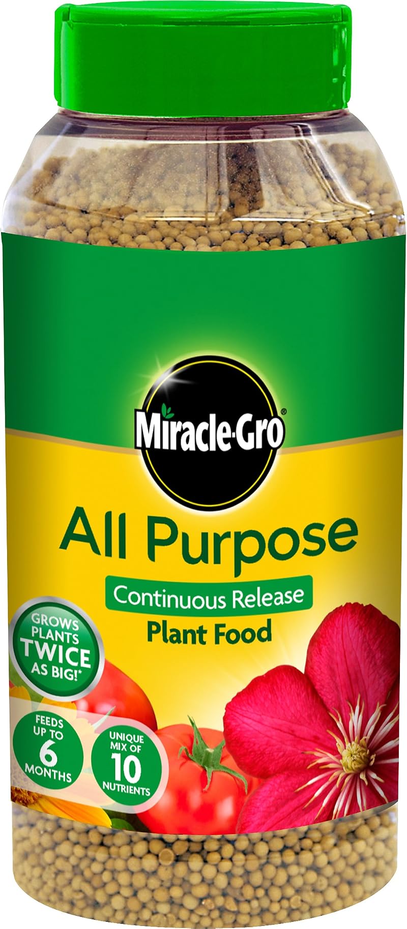 Miracle-Gro All Purpose Continuous Release Plant Food 1 kg Green Brown