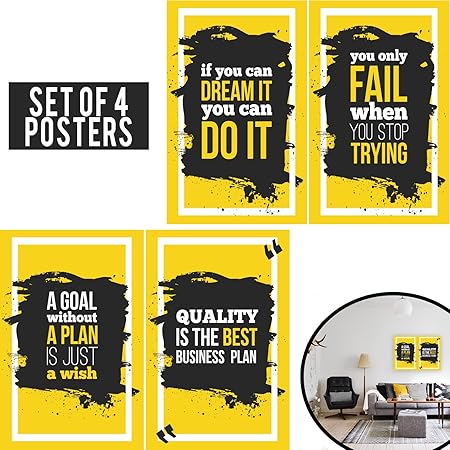 Limited Edition Success Set Of Four 11x17 Teamwork Poster