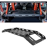 Sheraho 450 LBS Trunk Cargo Rack Basket Shelf for 2007-2026 Jeep Wrangler JK JL JK/JL-Unlimited 4 Door Hardtops Luggage Storage Carrier Tray Interior Accessories Camping Fishing Hunting Gear