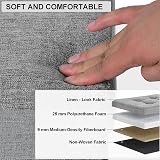 Dripex Folding Linen Storage Ottoman 120L 110x38x38 Light Grey view 4