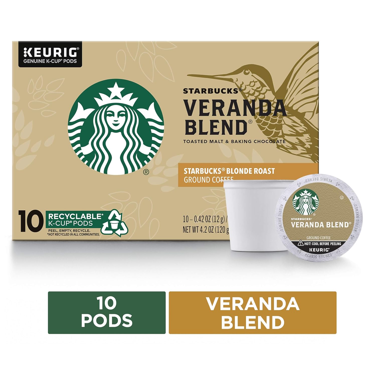 Amazon Com Starbucks Veranda Blend Blonde Roast Single Cup Coffee