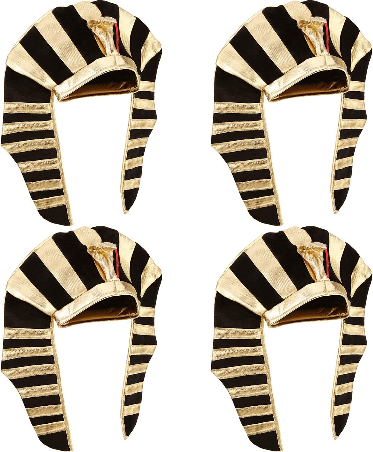 4 Pack Pharaoh Hat Egyptian Hat King Pharaoh Egyptian