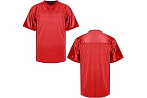 MESOSPERO Blank Football Jerseys for Men,Mesh Polyester Plain Football Shirt Pullover Sports Clothing S-3XL Black White Grey