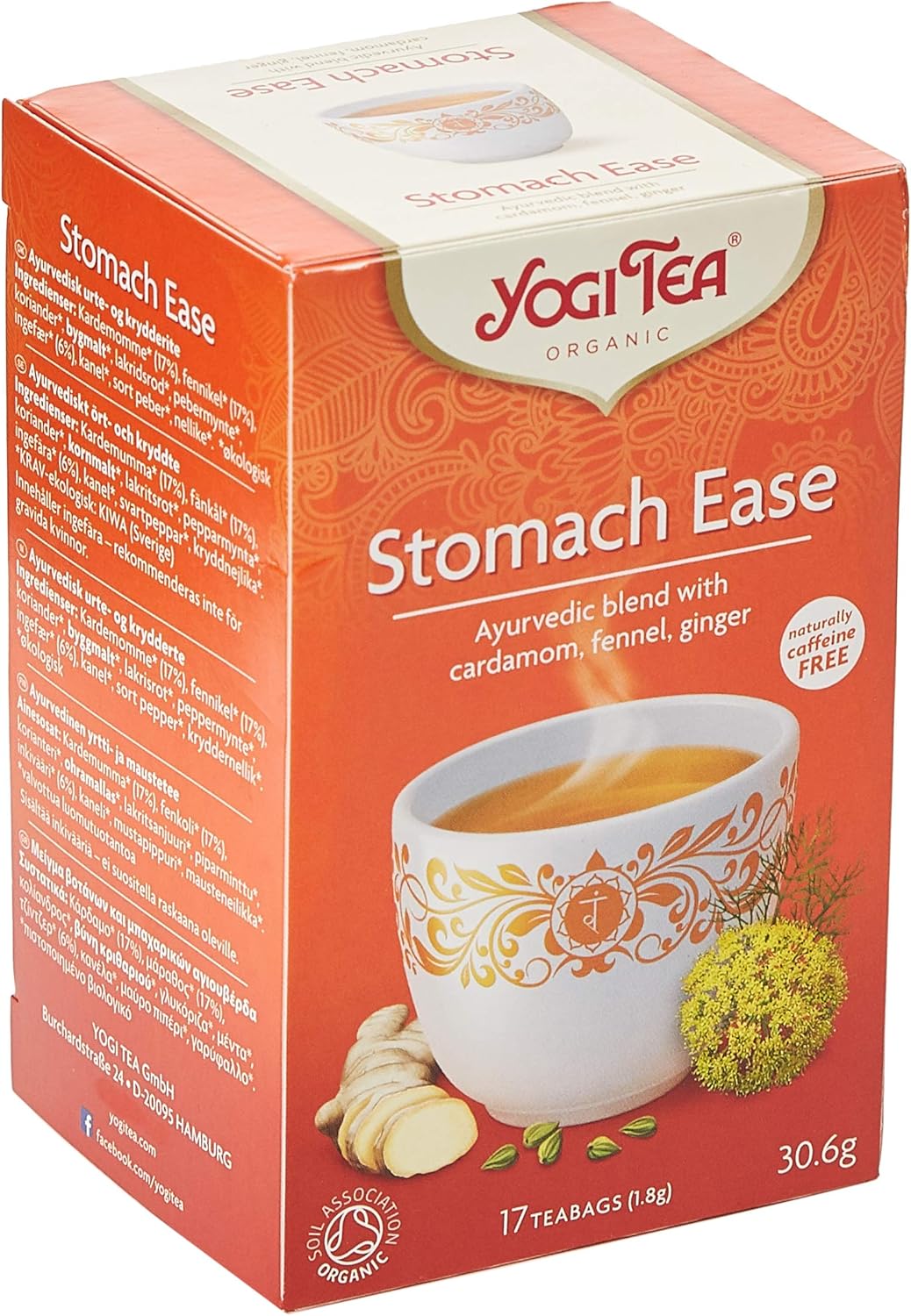 Yogi Tea Stomach Ease Organic 17 Bag Amazon.fr Epicerie