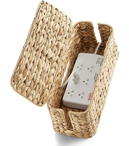 Boîte De Rangement Pour Câbles En Forme De Livre - Organisateur Chargeurs, Fils - Avec Fermeture Magnétique - Pour Bureau Ou Salon