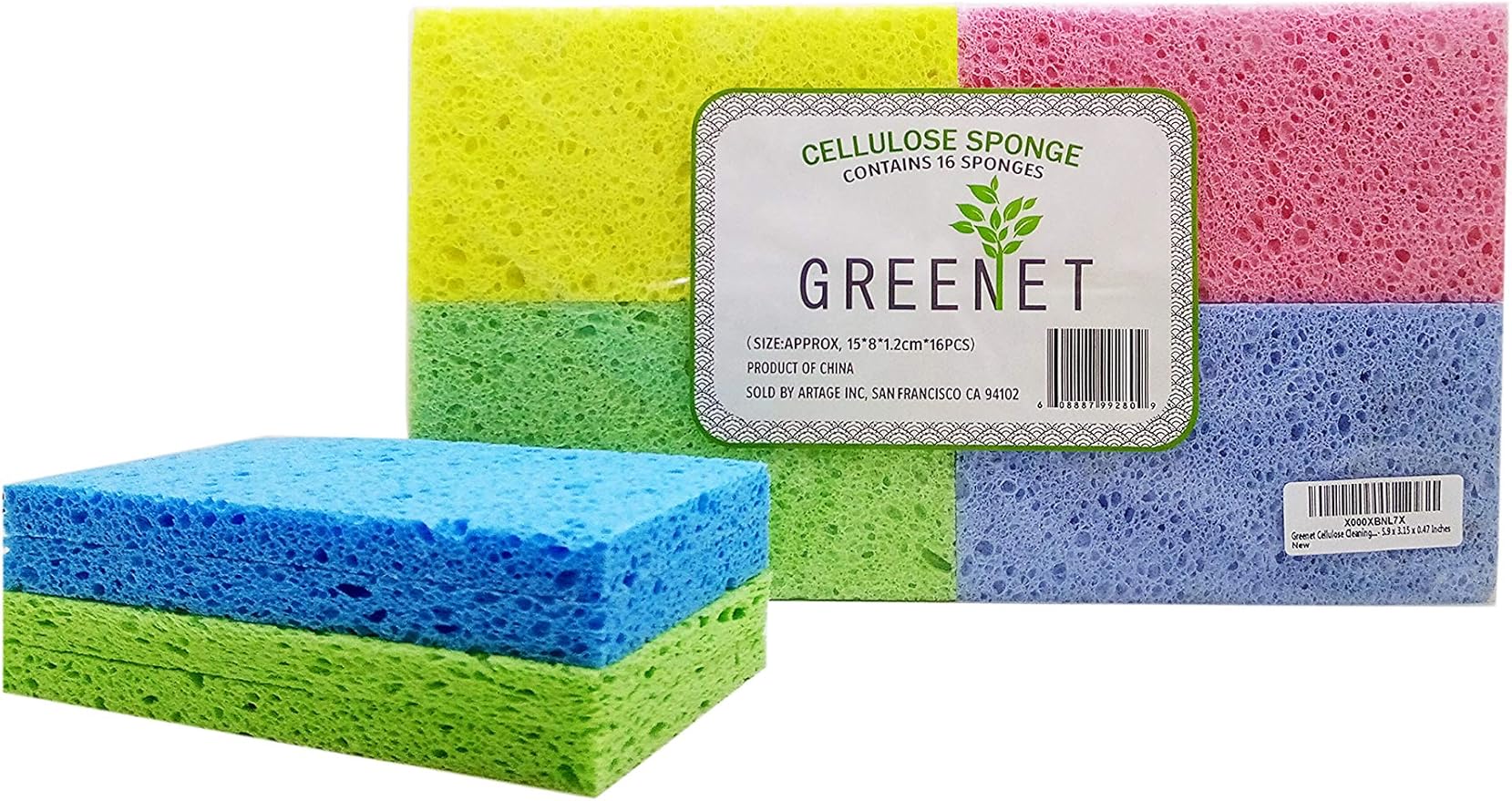 Washing Up Sponges Cleaning Sponges Pack Of 16 100 Natural Dish
