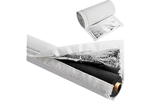 Nkiy Quen 3 Layers HVAC Copper Pipe Insulation Cover, 72x10.2 Inch 600D Oxford AC Pipe Insulation Covers, Flexible White Gray