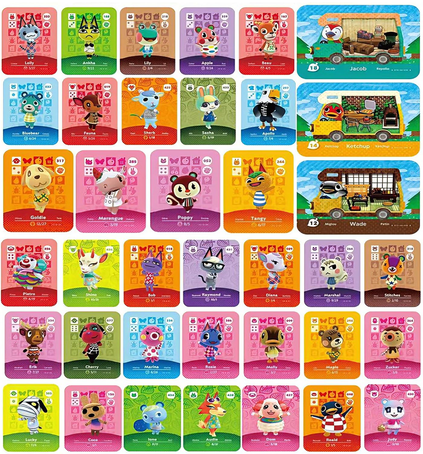 NFC Mini Villager Cards (38PCS with Storage Box)