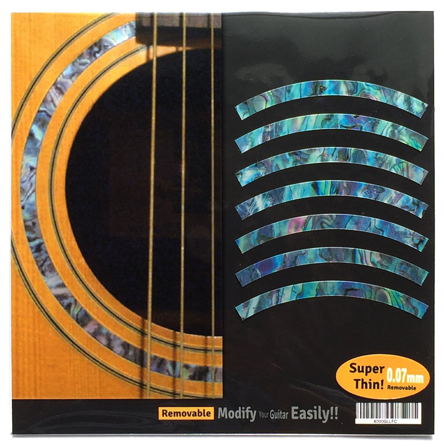 Inlay Sticker Decal Acoustic Guitar Purflinng Sound hole In Abalone