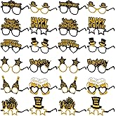 Suilung 24 Pack Happy New Year's Eve Glasses 2026 New Years Eve Eyeglasses Party Favors Supplies 2026 Year's Decorations