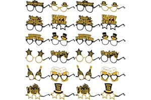 Suilung 24 Pack Happy New Year's Eve Glasses 2026 New Years Eve Eyeglasses Party Favors Supplies 2026 Year's Decorations