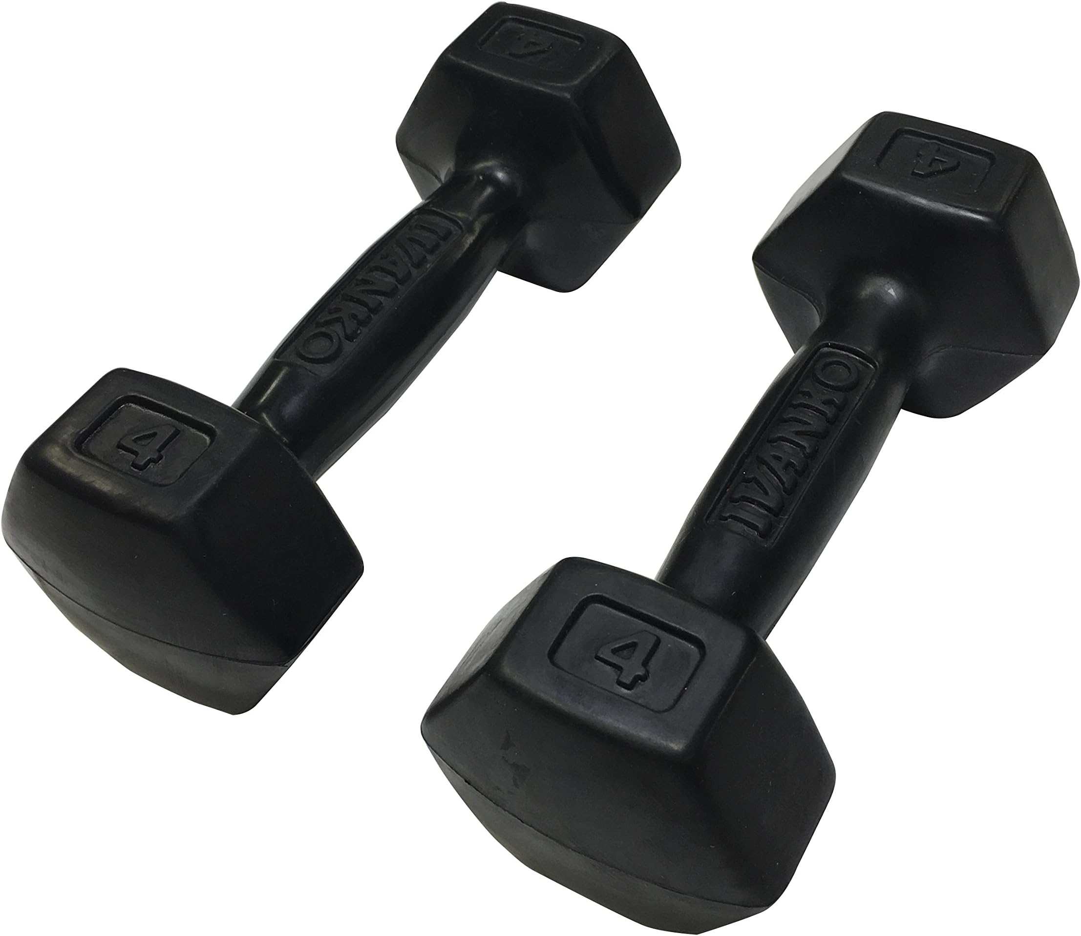 IvankoRubber Dumbbells, 4 lbs (PAIR)