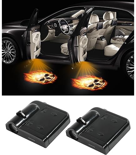 Kit De 2 Proyectores LED 3D De Cortesía Para Puertas Chevrolet - Luz Fantasma Inalámbrica - Multicolor