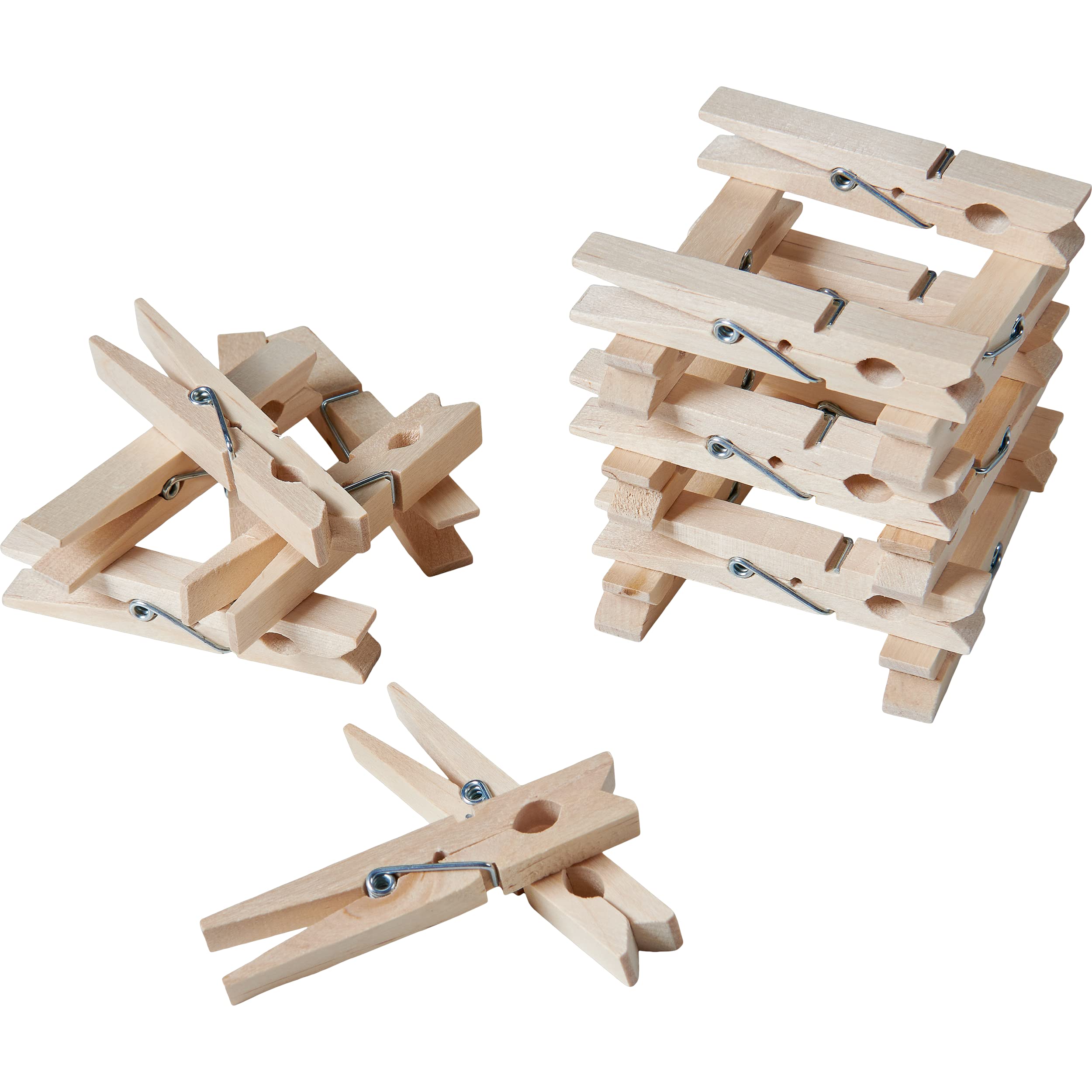 Sorillo Brands Wooden Clothespins - Pack of 50, Natural, 2-7/8 Inch