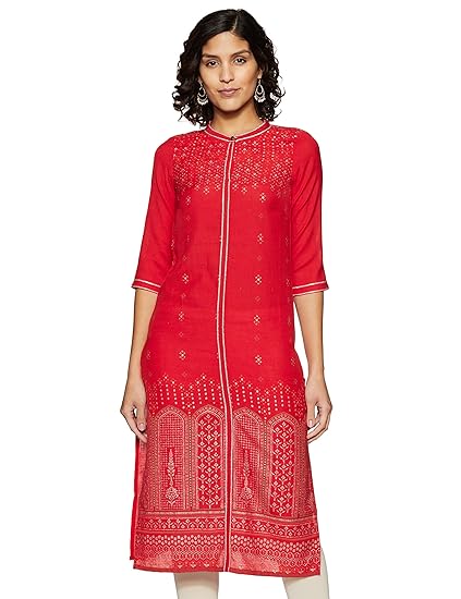 Women's synthetic straight Kurta