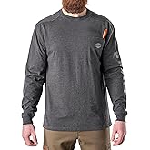 BRUNT Long-Sleeve Pocket T-Shirt - Comfortable Mid-Weight Build - Drop Shoulder Seam - Utility Pocket