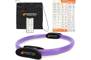 MANTRA SPORTS Pilates Ring Circle, Magic Circle Pilates Ring, Inner Thigh Exercise Equipment, Fitness Rings for Women, Thigh Master Inner Thigh Exerciser, Yoga Ring Pilates Equipment for Home Workouts