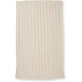 Burt's Bees Baby Infant Blanket, Cable Knit, Made with 100% Soft Breathable Organic Cotton, Nursing Blankets, Machine Wash Baby Newborn Essentials, Size 30 x 40 Inch