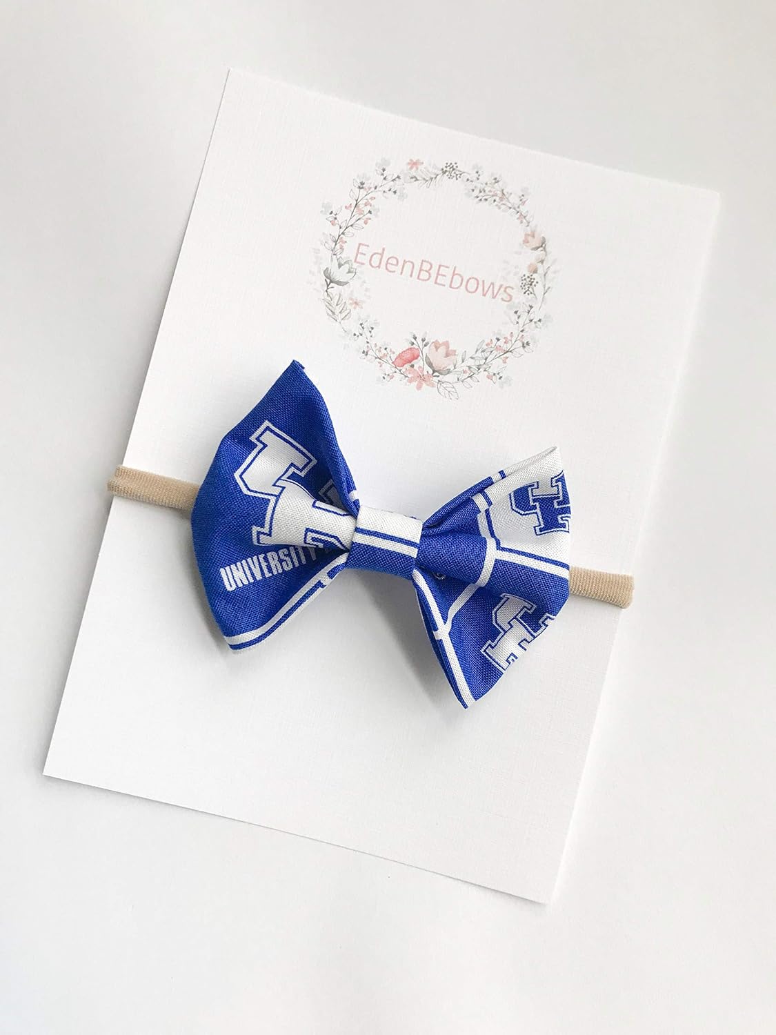 baseball baby bow