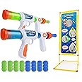 USA Toyz Astroshot Gemini Shooting Games for Kids - 2pk Soft Foam Ball Popper Toy Foam Blasters and Guns, 2-Player Toy Guns S