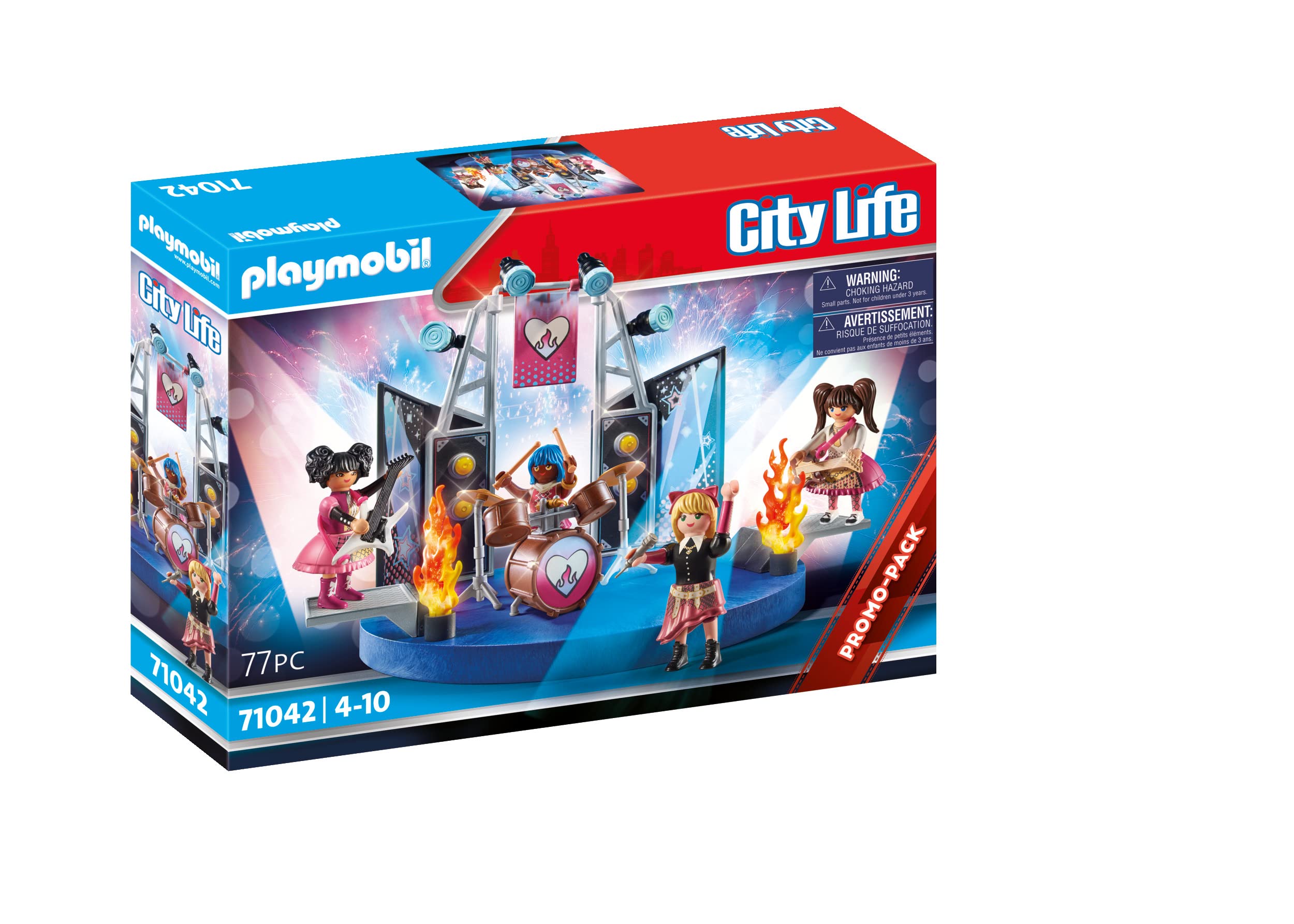Playmobil 71042 Music Band Promo Pack, music, band practice, Figure set, Fun Imaginative Role-Play, PlaySets Suitable for Children Ages 4+