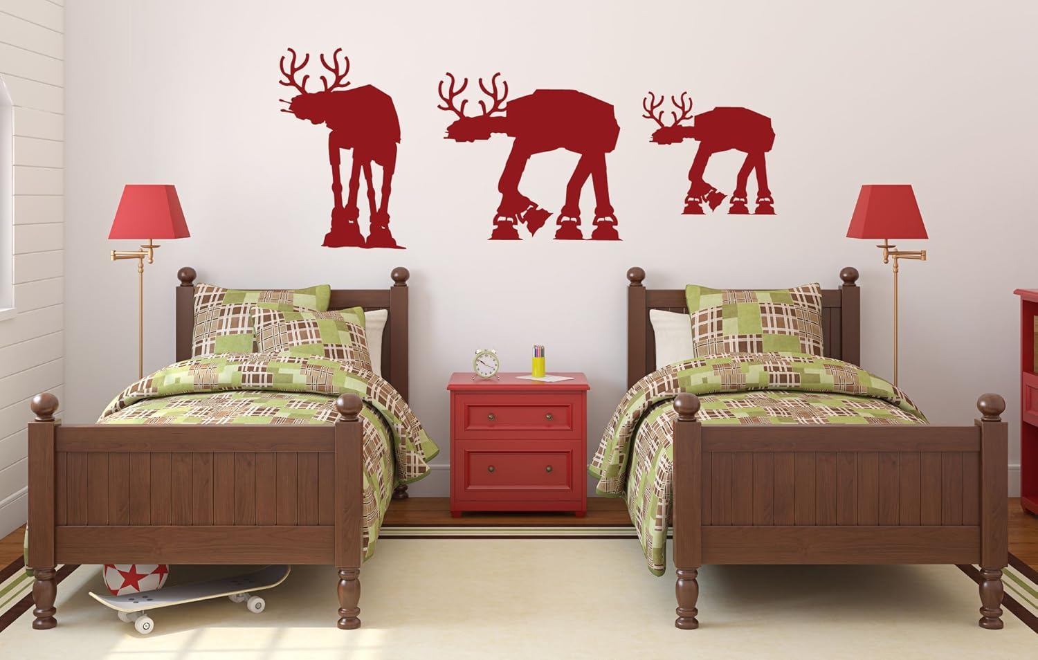 Amazon Com Customvinyldecor Star Wars At At Reindeer Christmas