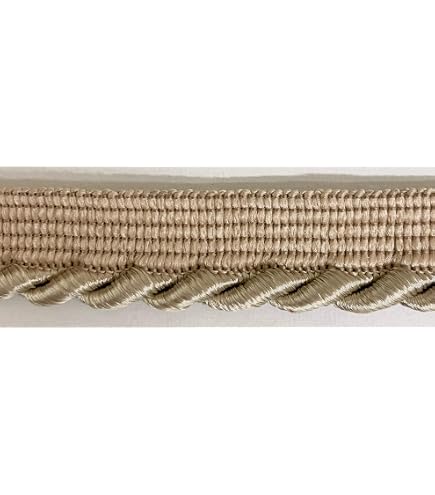 PEPPERLONELY 12mm (1/2 Inch) Polyester Satin Bias Piping Trim – 5 Yards With Cord, Army Green Sewing Trim For Clothing & Upholstery - View #7