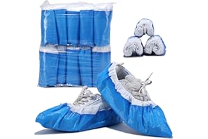 Heavy Duty Shoe Covers Disposable, Thick 0.38 0z, Premium Waterproof Dustproof Non-Slip Shoe Booties, Durable Booties Covers 