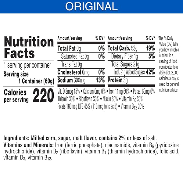 KELLOGG’S FROSTED FLAKES BREAKFAST CEREAL CUPS, 8 VITAMINS AND MINERALS, KIDS SNACKS, ORIGINAL, 25.2OZ CASE (12 CUPS)
