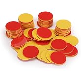 Mr. Pen- Two Color Counters, 100 pcs, Counters for Kids Math, Counters | Math Counters, Red and Yellow Counters, Math Counters for Kids, Counting Chips, Counters for Math