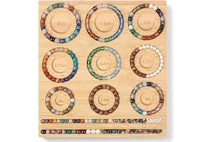 Bead Boards for Jewelry Making, Combi Bamboo Beading Board for Jewelry Bracelet Making, Bracelet Bead Board for Jewelrys Maki