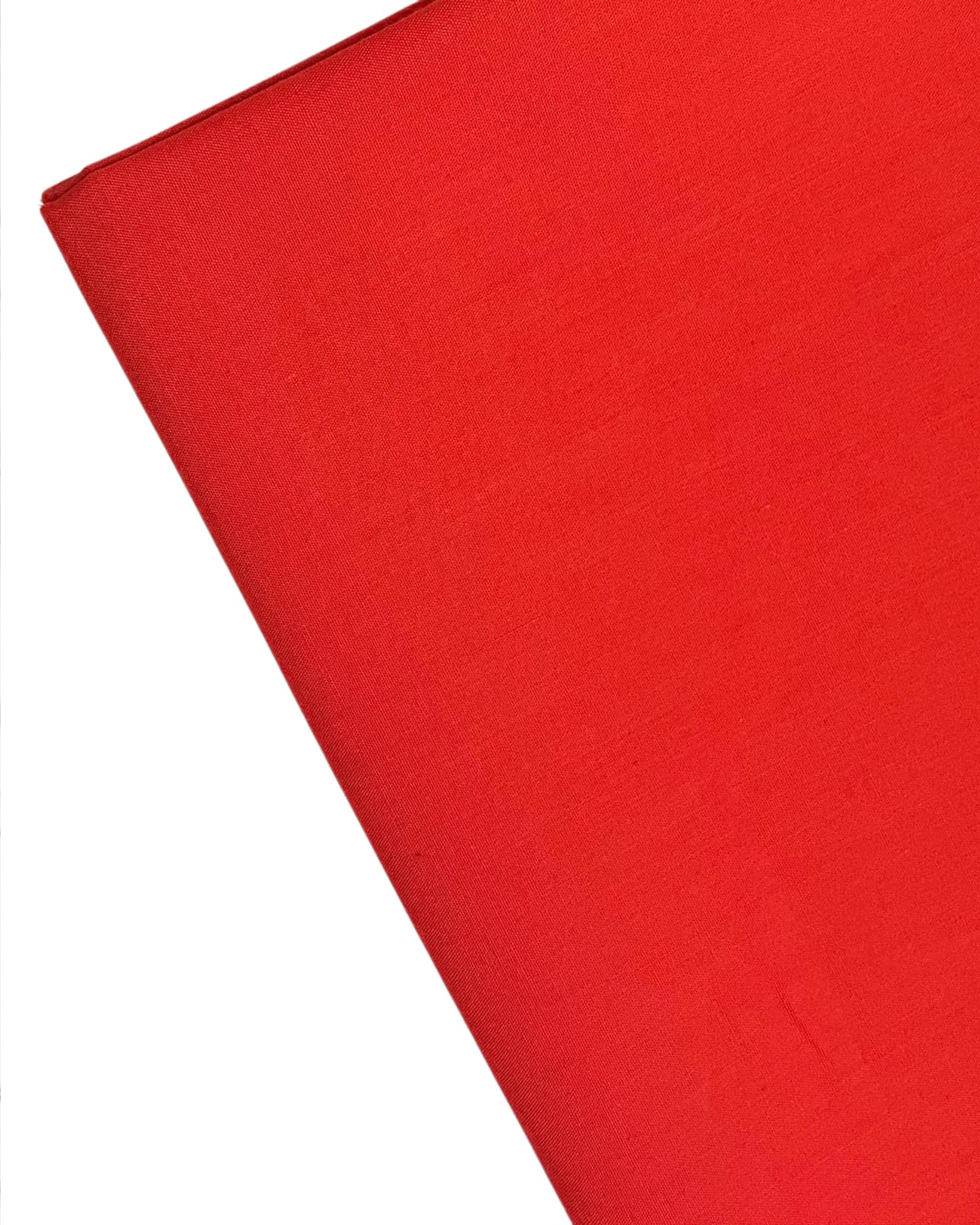 Plain Red Fabric - 45 inch / 112 cm Wide - for Dressmaking, Art & Craft, Sewing - Per Metre — image 1