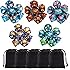 CiaraQ Polyhedral Dice Set (35 Pieces) with Black Pouches, 5 Complete Double-Colors Dice Sets of D4 D6 D8 D10 D% D12 D20 Comp