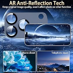 SiHPuoy 2 Pack Camera Lens Protector for iPhone 17